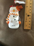 Dylan Personalized Snowman Ornament Encore 2004 NEW