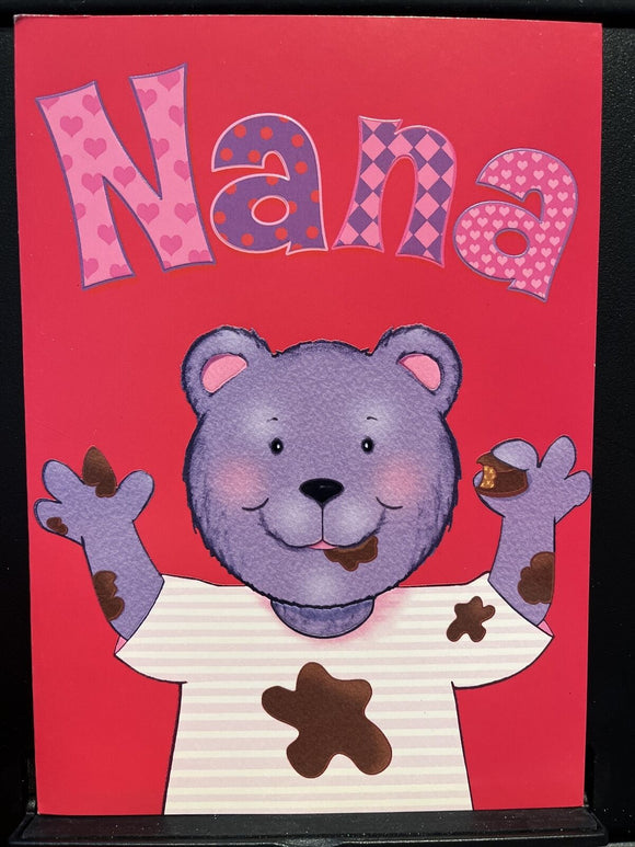 Happy Valentine's Day Nana Greeting Card w/Envelope