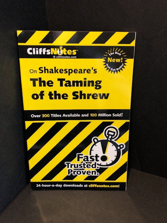 Cliffs Notes on Shakespeare's THE TAMING OF THE SHREW Brand NEW