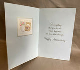 Mom And “Dad” Anniversary Greeting Card w/Envelope NEW