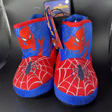 Marvel Spiderman Action Web Pose Toddler Boot Slipper No Slip Bottom Size M 7/8