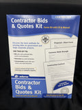 Adams Contractor Bids & Quotes Kit w/ CD & Manual - Short Form