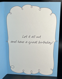 Humorous Birthday Greeting Card w/Envelope