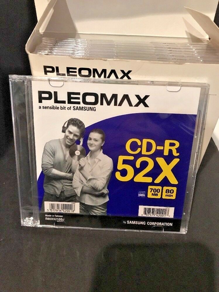 Pleomax CD-R 52X 9 Pcs In Box NEW – The Odd Assortment