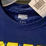 Marvel DeadPool “Please Call Me” Graphic Mens Navy Tshirt Size M