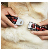 Marvel Deadpool Adjustable Seatbelt Dog Collar 1" wide Fits 15-26"