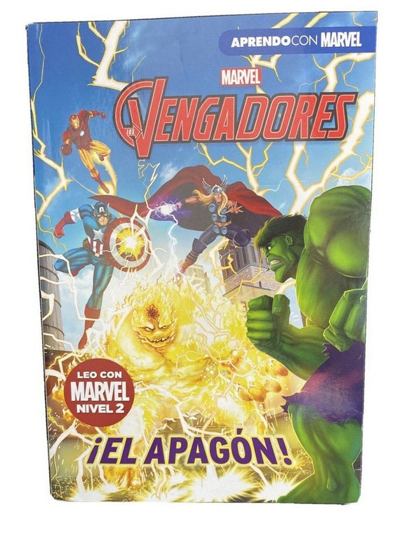 Marvel Los Vengadores Nivel 2 ¡El Apagón! Avengers Level 2 The Blackout Spanish