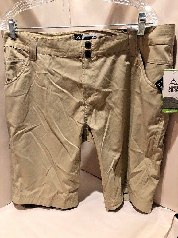 ALPINE DESIGN Chinchilla TECH  STRAIGHT FIT Outdoor Shorts STRETCH Sz 14 NEW