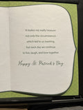 St. Patrick's Day for Wife Greeting Card w/Envelope