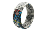 Groove Life Black Widow Black and White  Ring Size 12 Silicone NEW