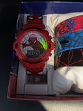 Marvel Spiderman Flashing LED Watch W/ 4 Interchangeable Watch Bands Included