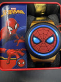 Spiderman Youth LCD Watch Light Up Face That Flips up to LCD Display Blk Band