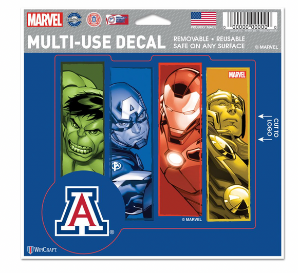 Arizona Wildcats MARVEL MULTI-USE DECAL 5