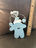 Blue Baby Bear With Wire Ornament Encore 2004 NEW