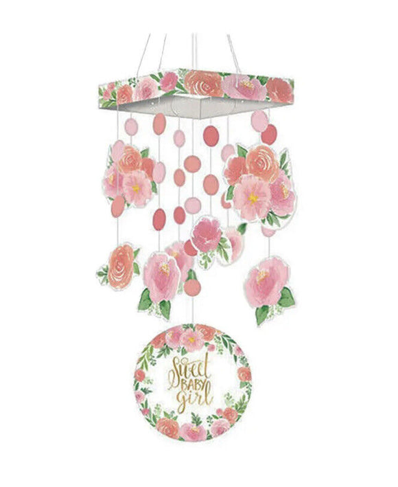 Sweet Baby Girl Shower Hanging Floral BoHo Decorations Birthday Party New
