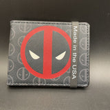 Marvel Buckle Down Deadpool Logo Centered Bifold Wallet Mens