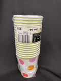 9 Oz. Watercolor Dots Hot/Cold Cups - Pack of 18