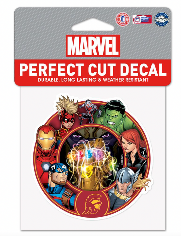 USC Trojans Marvel Avengers Perfect Cut Decal 4