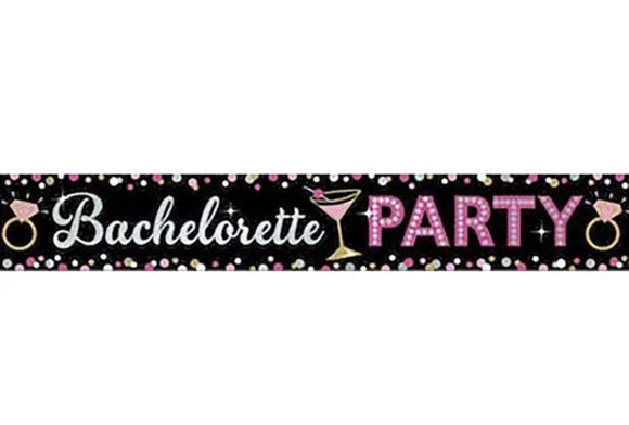 Bachelorette Party Metallic Banner Bridal Shower 25 Feet Long New