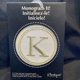 Eveart Evergreen Boutique Monogram It Letter K Applique Patch NEW