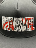 Mens Comic Marvel Logo Adjustable Straight Hat