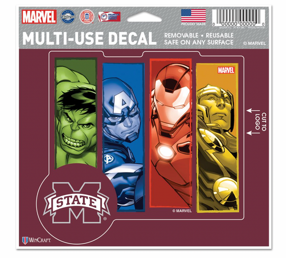 Mississippi State Bulldogs  MARVEL MULTI-USE DECAL 5