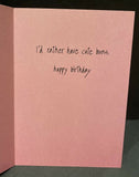Birthday Greeting Card w/Envelope NEW