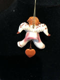 Pink Julia Prayer Angel Orn by the Encore Group made by Russ Berrie NEW
