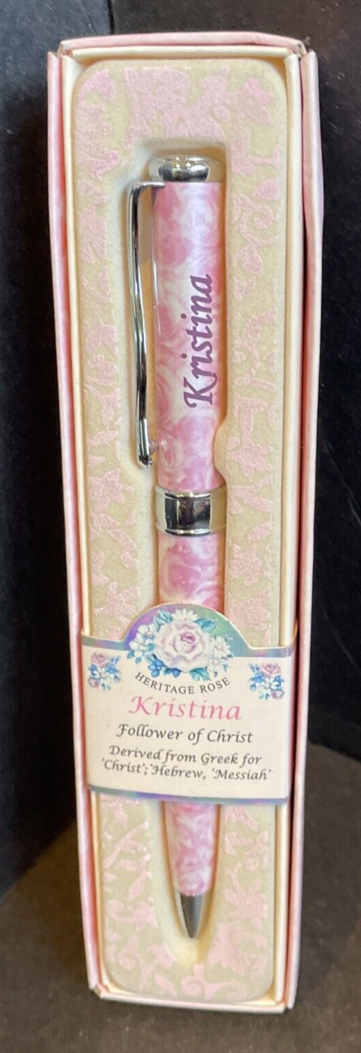 Marie-Chantal Boxed Pen Heritage Rose “Kristina” Ink Pen With Box Great Gift New