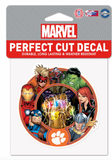 Clemson Tigers Marvel Avengers Perfect Cut Decal 4"x4"