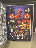 Marvel Spider-Man Calligraphy Notebook 12 stripes 40 sheets + Sticker Sheet NEW