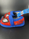 Marvel Spiderman Plush Foam Cushion Rubber No Slip Bottom Kids Slippers Size 7-8