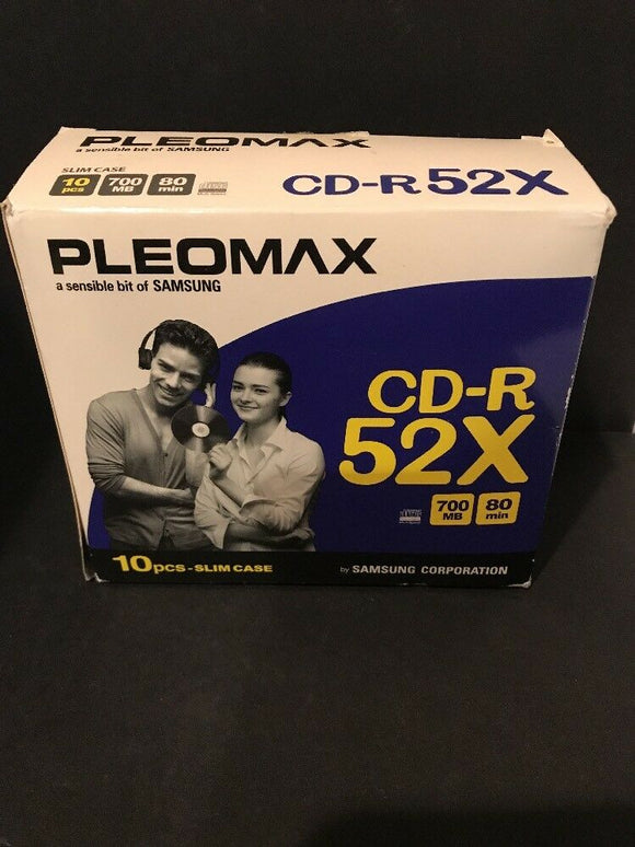 Pleomax CD-R 52X 9 Pcs In Box NEW