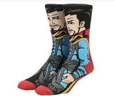 Marvel Avengers Dr Strange 360 Character Crew Socks Mens Size 10-13