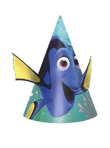 FINDING DORY CONE HATS (8) ~ Birthday Party Supplies Favors Paper Disney Pixar