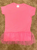 Rabbit Skins - Toddler Tutu Tunic - Raspberry Sz 4T 5322 NEW