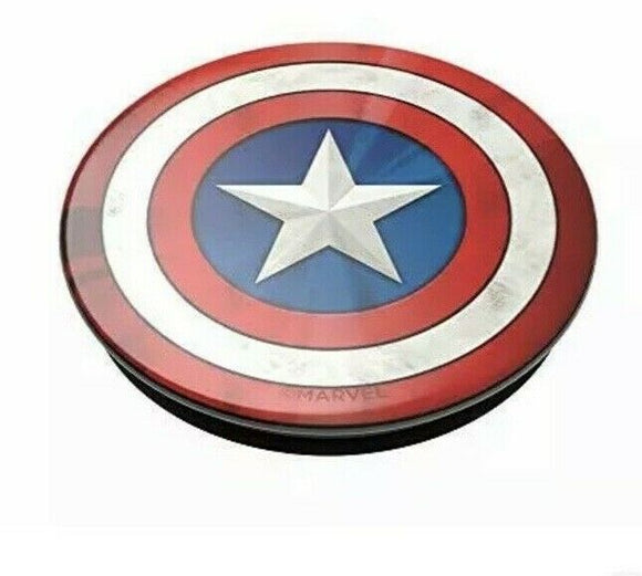 PopSockets: PopGrip w/Swappable Top for Phones &Tablets Captain America Shield