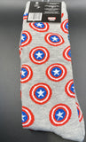 Marvel  Captain Of America Men's Crew Socks  (2PK) NEW