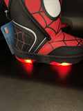 Spiderman Light Up Storm Boot Hook N Loop Closure Kids 7 Marvel