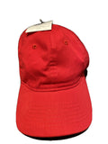 NEW Big Accessories 6-Panel Red Twill Unstructured Cap 100% Cotton Hat BX880