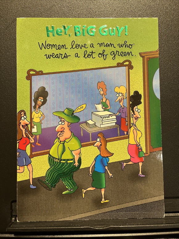 For Him St. Patrick's Day Humorous Greeting Card w/Envelope