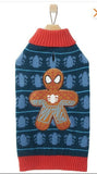 Marvel Spiderman Gingerbread Dog and Cat Sweater  XXLarge New