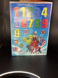 Marvel Avengers  Birthday Greeting Card w/ Age Stickers and Envelope