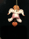 Pink Erin Prayer Angel Orn by the Encore Group made by Russ Berrie NEW
