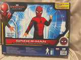 Spider-Man Deluxe Costume Top Flashlight Mask Sz 4-6 Marvel NEW