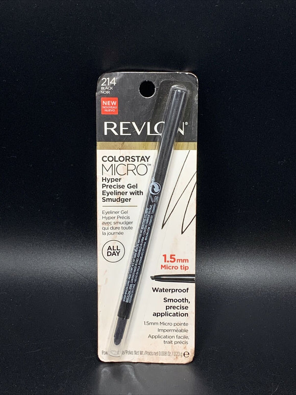 Revlon Colorstay Micro Hyper Precise Gel Eyeliner with Smude - 214 Black - NEW