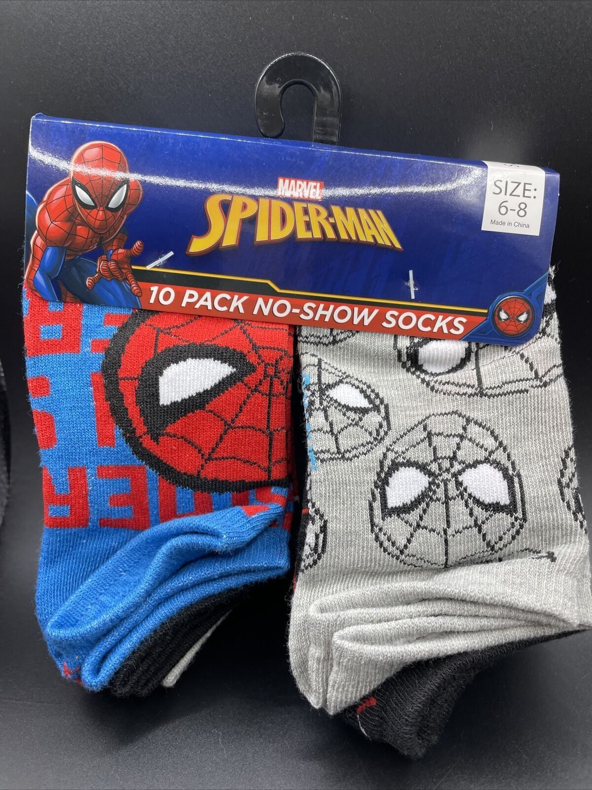 Marvel Spiderman Kids No Show Spiderman Socks 10 Pack Size 6-8 – The Odd  Assortment