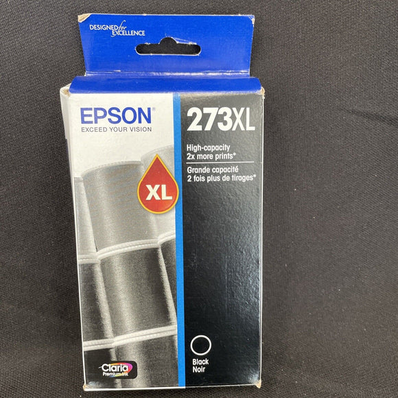 Genuine Epson 273XL High Yield Black Ink Cartridge XP820 XP600 XP610 Exp 2024