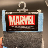 Marvel  Captain Of America Men's Crew Socks  (2PK) NEW