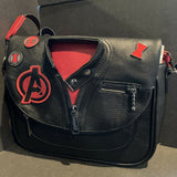 Loungefly Marvel Black Widow Cosplay Jacket Crossbody Purse